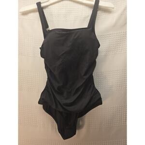 Anne Cole One Piece Bathingsuit Womens Size Small Black One